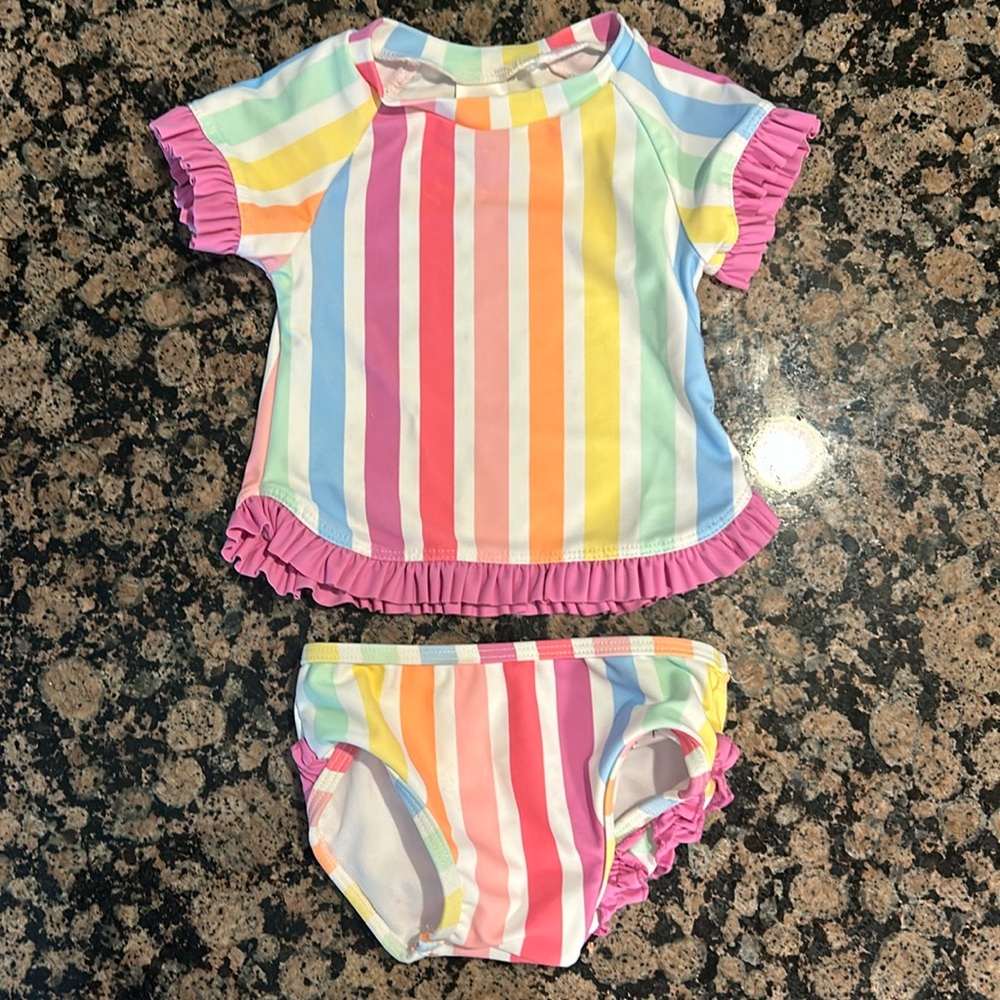 Ruffle Butts Baby Swim Suit - size 3-6 months